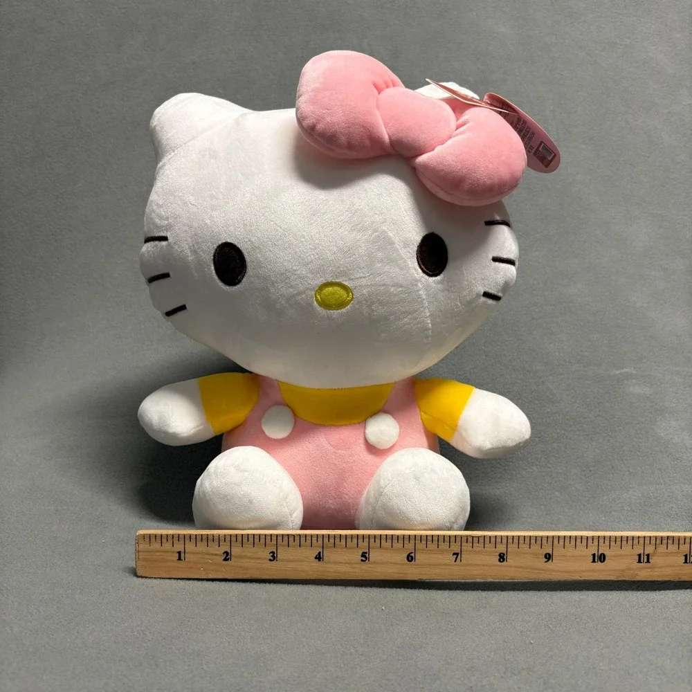 Sanrio Hello Kitty Plush Toy Kids Small Pink Yellow New With Tags Aoger Licensed